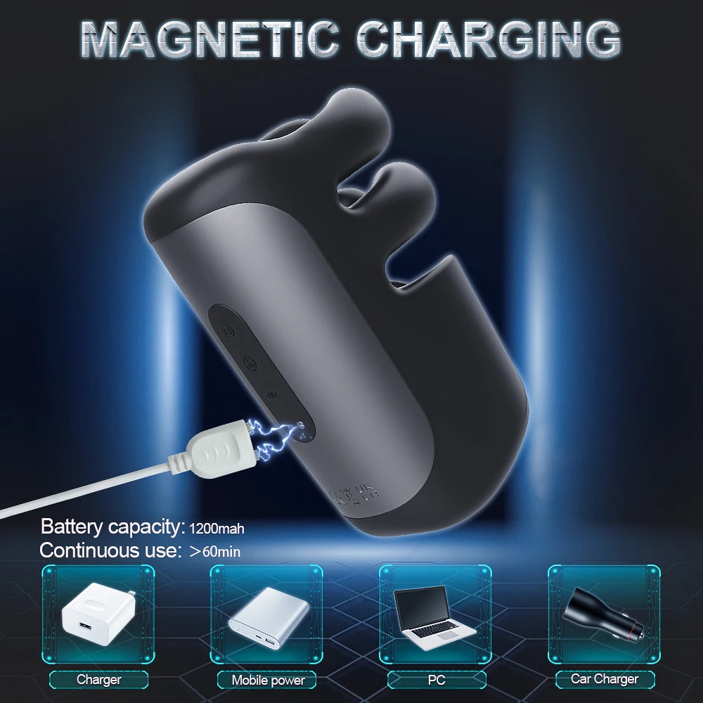 Male Masturbator Penis Training Glans Vibrator Pinching Penis Trainer Massager Tapping Stroker Penis Stimulator for Men Sex Toys 241205