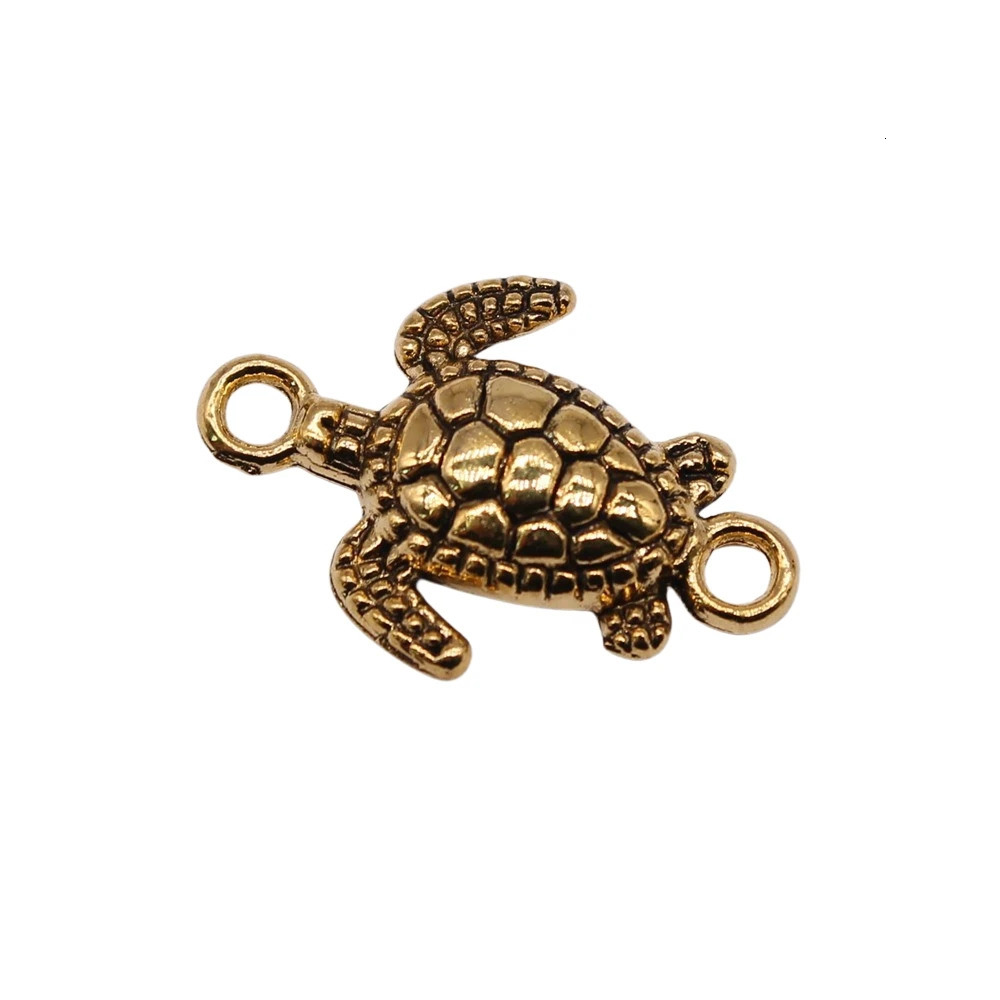WYSIWYG 10pcs 21x14mm 3 Colors Sea Turtle Connector Charm Charms 241122