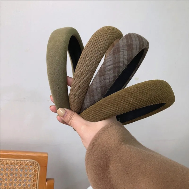 Female green hair girl hair accessories plain weave headband headband 241205