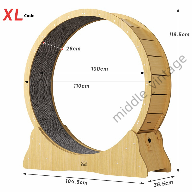 Fashion Pet Toys Pet Dog And Treadmill Loop Plush Pad Fitness Roller Silent Sports Running Wheel Furniture High Fiber Board Cat Climbing Frame Toy