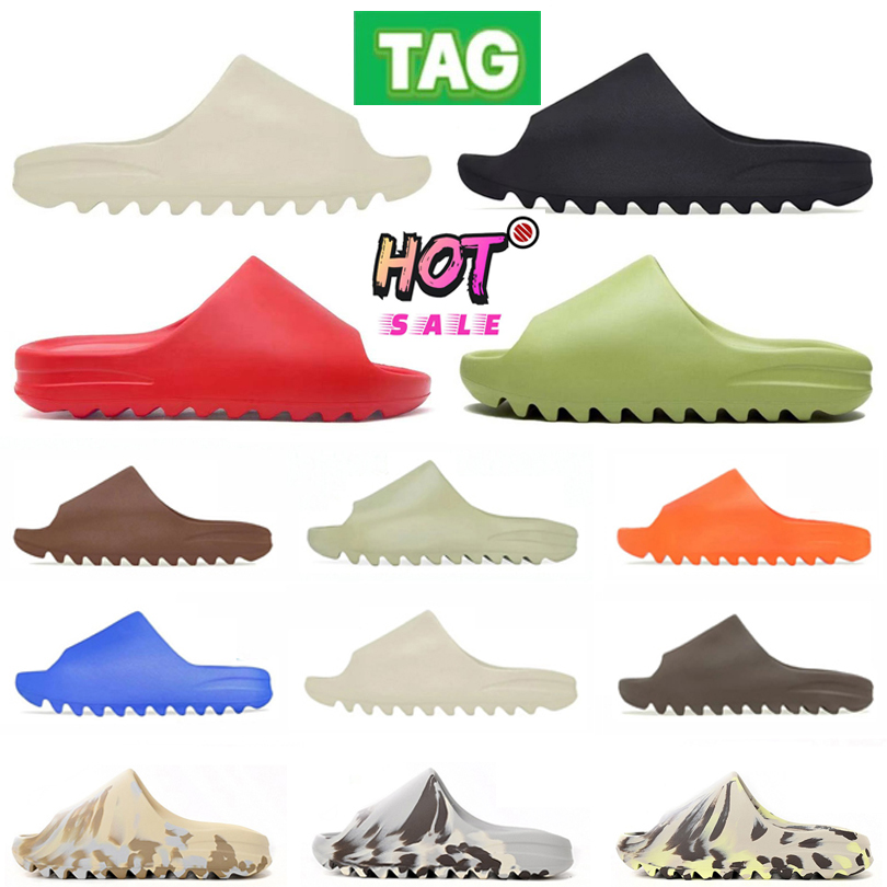 Designer Slippers Onyx Bone Sand Soot Red Core Eame Orange Women Men platform sandals Summer Beach sliders EVA Flip flops Scuffs