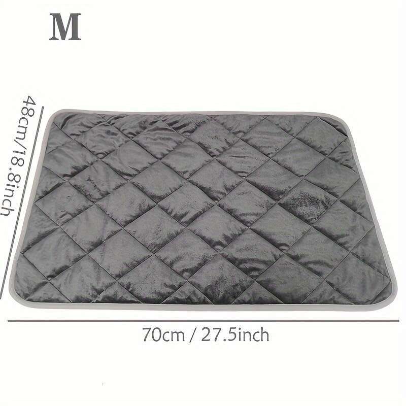 Self-Warming Pet Mat Dogs & Cats Dia Pattern, Non-Slip Bottom, Washable - Cozy Indoor/Outdoor Bed Pad for Small to Medium Pets
