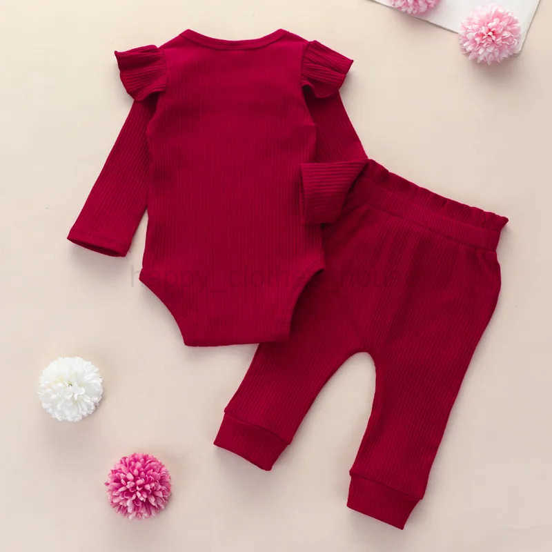 Infant Autumn Baby Girl Clothes Pant Sets Spring Autumn Newborn Childrens Top and Bottom Clothes Sets Baby Items ClothingXJ241205