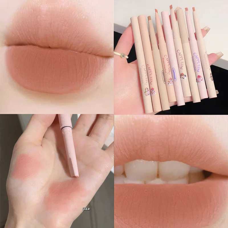 Matte Lipstick Pen Waterproof Nude Lip Gloss Makeup Long Lasting Non-stick Cup Sexy Women Velvet Red Lip Tint Cosmetic XJ241205
