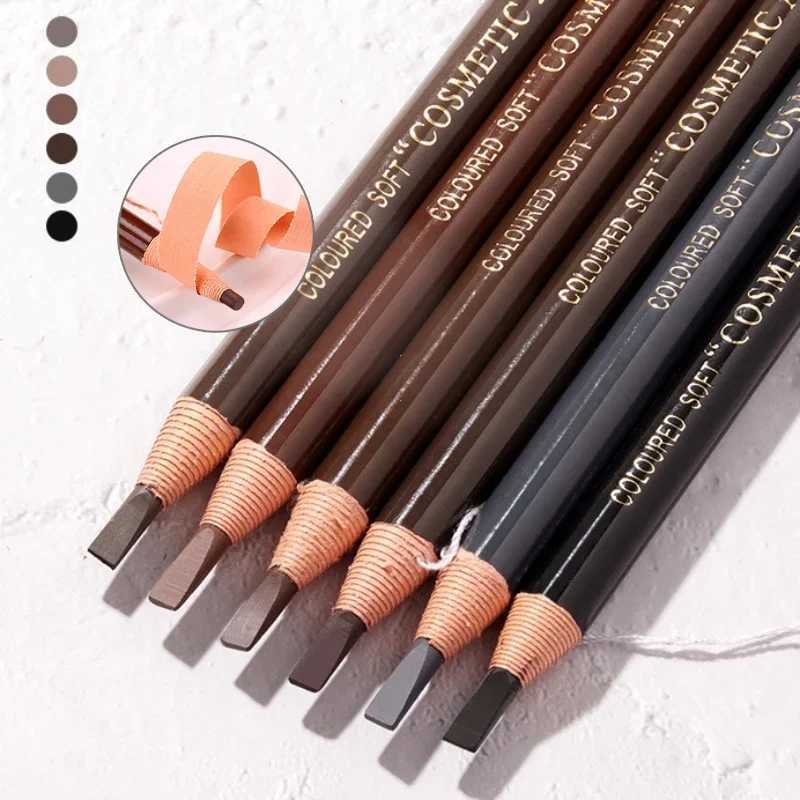 Tearing pulling eyebrow pencil eyebrow pencil for sharpening natural color rendering sweat and stain resistantW241205