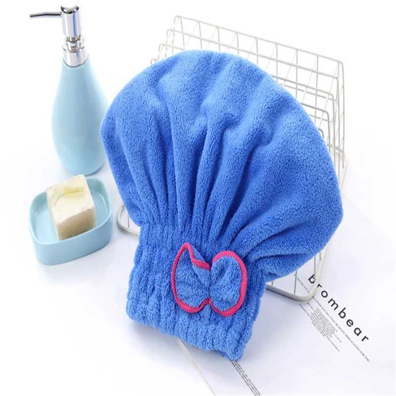 Microfibre Quick Hair Drying Bath Spa Bowknot Wr Towel Hat C for Bath Bathroom Accories Shower C Women Hair head coverXJ241205