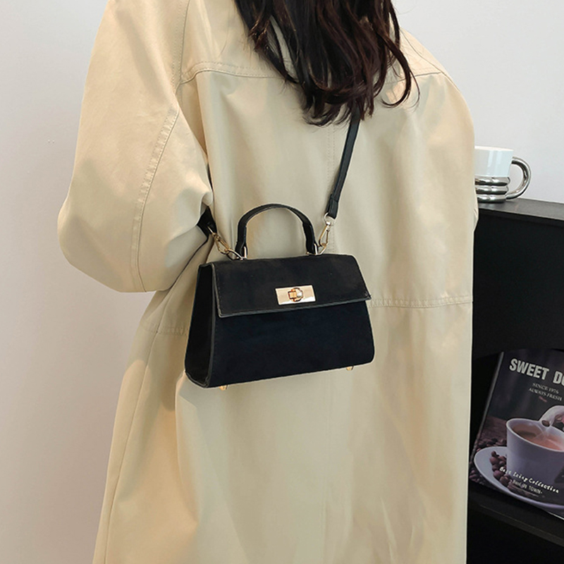 Suede Shoulder Bags For Women Crossbags Bag Women Tote Bag Work Purses Crescent Bag Suede Handbag Travel Winter Fall Stylish Small Square Bag