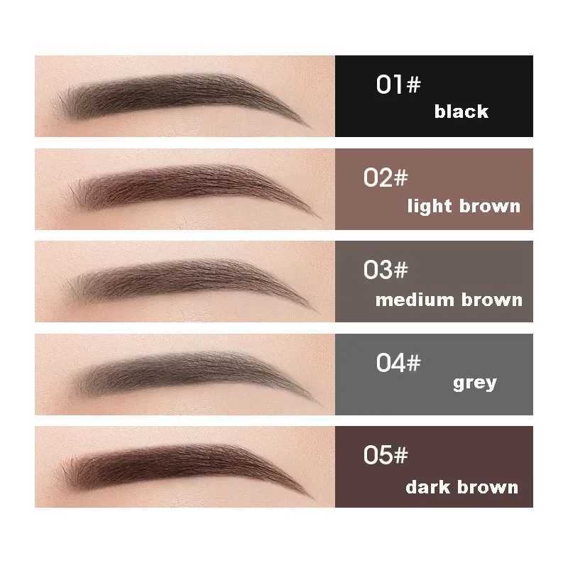 Waterproof dark brown eyeliner pen advanced eyeliner pen Brn with Spoolie brush long wear suitable for perfect eyebrows W241205