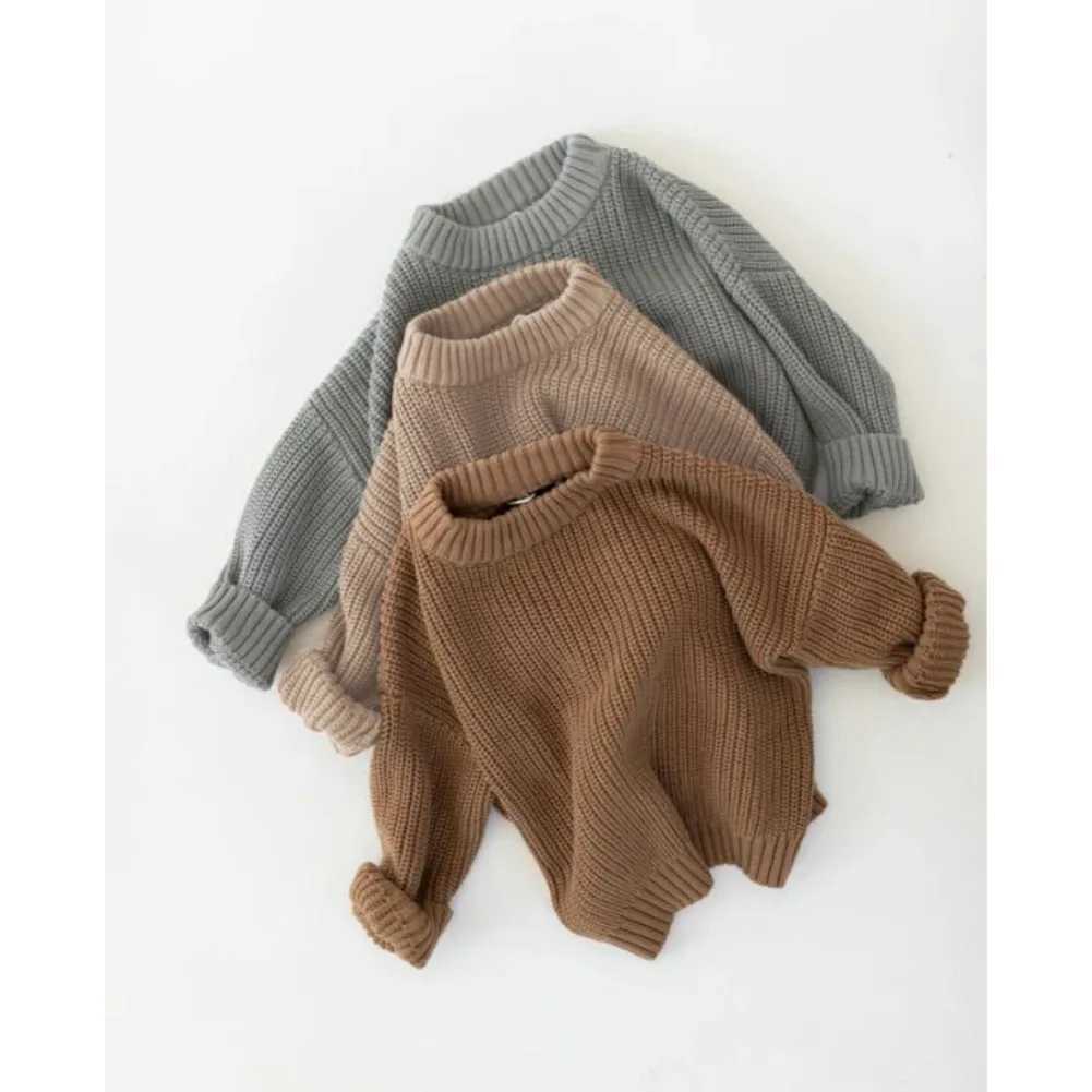 Autumn Toddler Boys Girls Sweaters Pullover Kids Knitted Sweaters Full Set Baby Top Childrens Warm Clothes W241205
