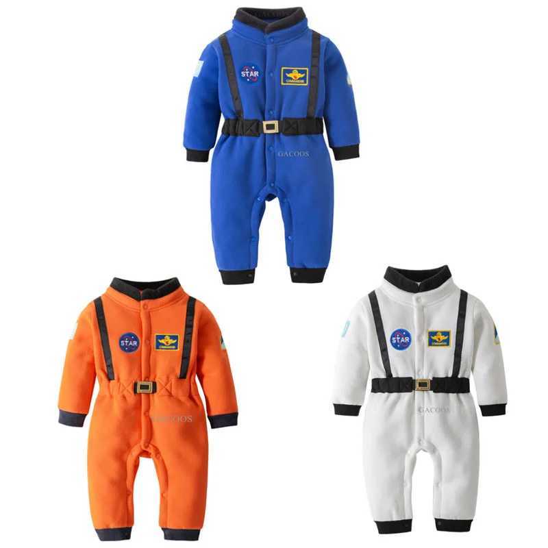 Pajamas Astronaut Costume Space Suit Rompers for Baby Boys Toddler Infant Halloween Christmas Birthday Party Cosplay Fancy Dress H241205
