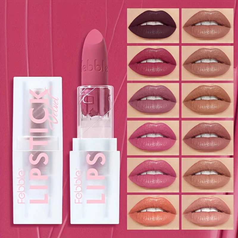 Lipstick 12 color lip gloss new matte moisturizing waterproof color lip makeup classic lip paste gift for womenXJ241205
