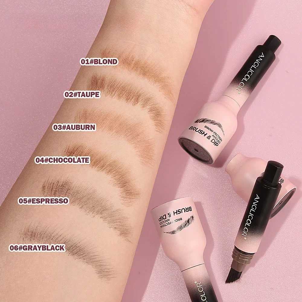 Wild Eyebrow Pencil Square Corner Brush Velvet 3D Eyebrow Dye Frost Hair Thread Anti Staining Multi functional Eyebrow Coloring Pen W241205