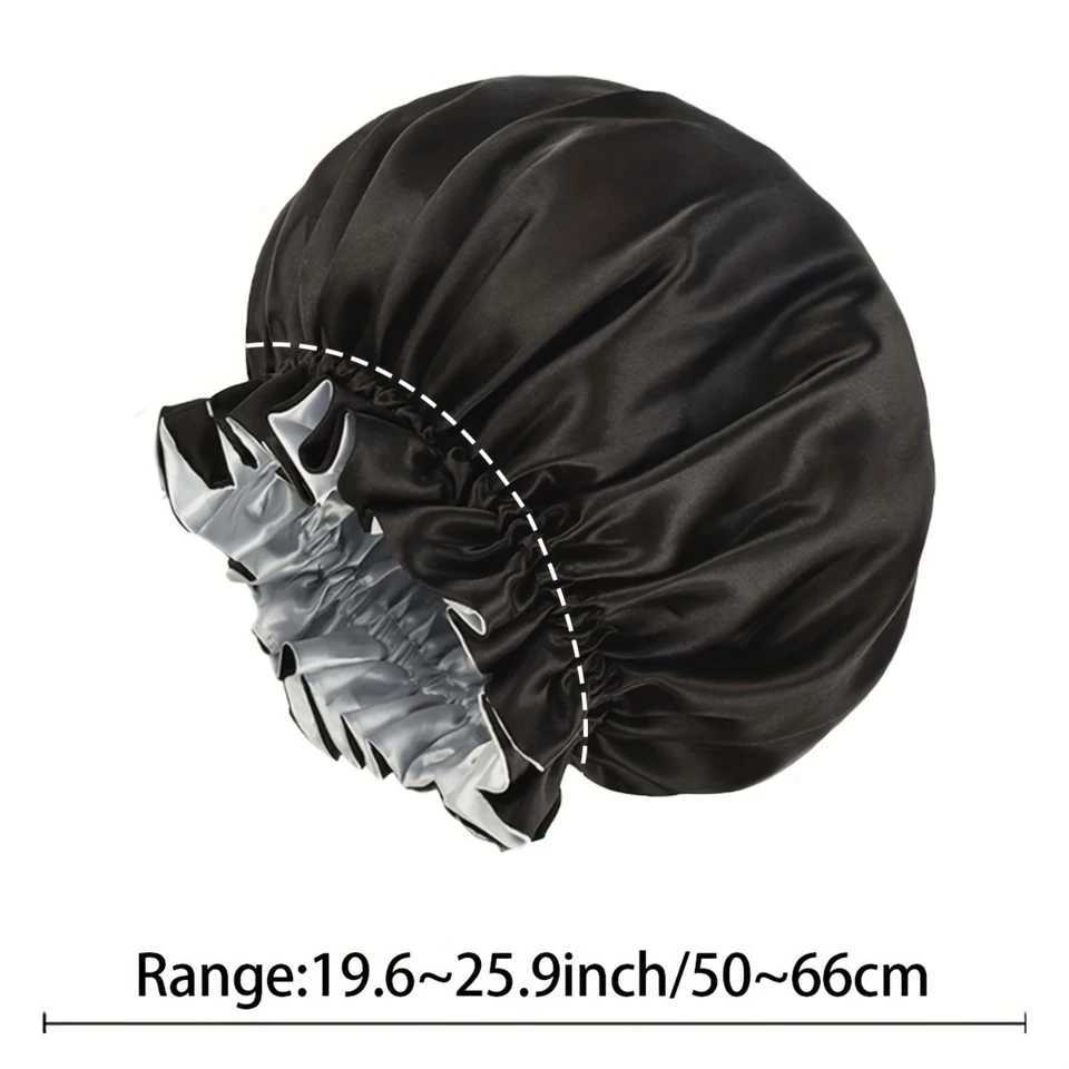 3Pcs Satin Bonnet Silk Bonnet Hair Bonnet For Sleeping Reusable Adjusting Hair Care Wr Sleep Cs For Women Silk Bonnet ForXJ241205