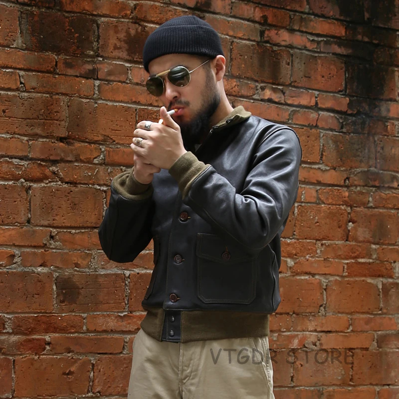 Bronson USAF A-4 Watch Hat World War II Ground Crew Wool Knitted Hat Unisex Beanies 241205