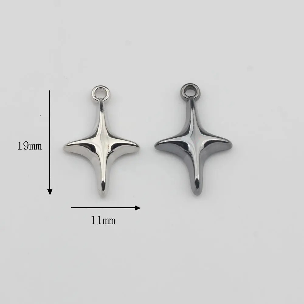 Zinc Alloy Mini Simple Star Charms Pendant 10pcslot For DIY Jewelry Making Finding Accessories 241122