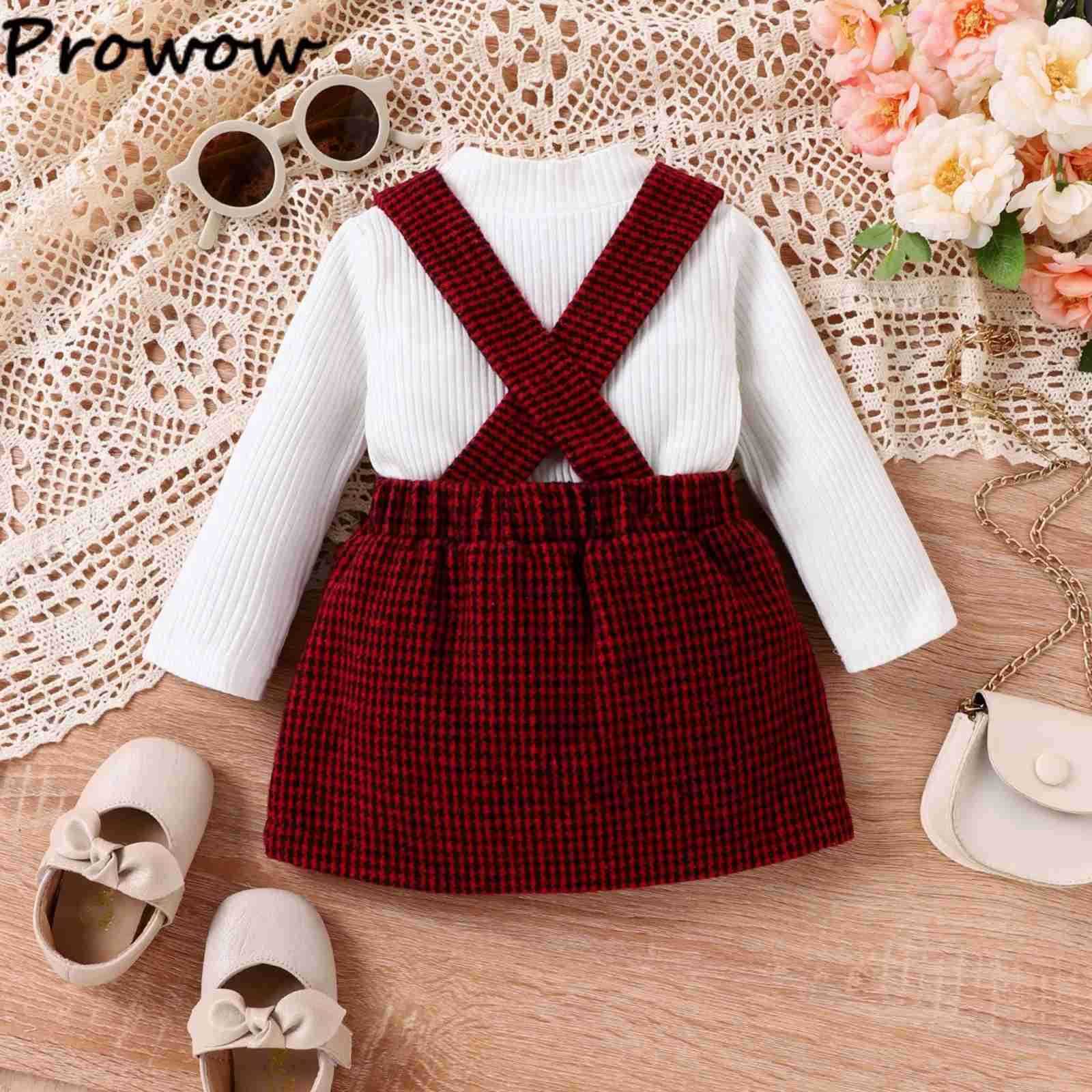 Newborn Clothes 2024 Baby Girl Outfit Set Winter White Lace Collar Top+ Bow Corduroy Red Dress Baby Christmas Clothes CostumeXJ241205