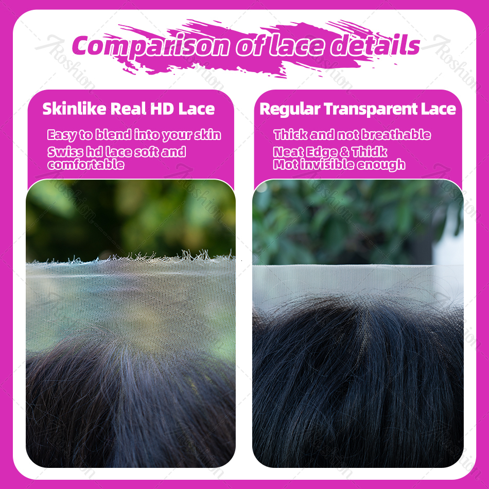 Bone Straight 13X4 Full Front Human Hair 13X6 HD Transparent Lace Frontal Wigs Brazilian 5X5 Glueless Closure Wig For Women