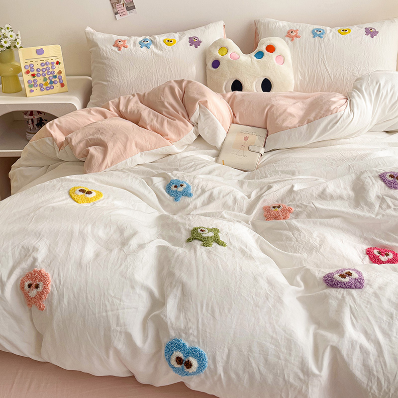 Pure Cotton New Four-season Thin Cute Simple Duvet cover