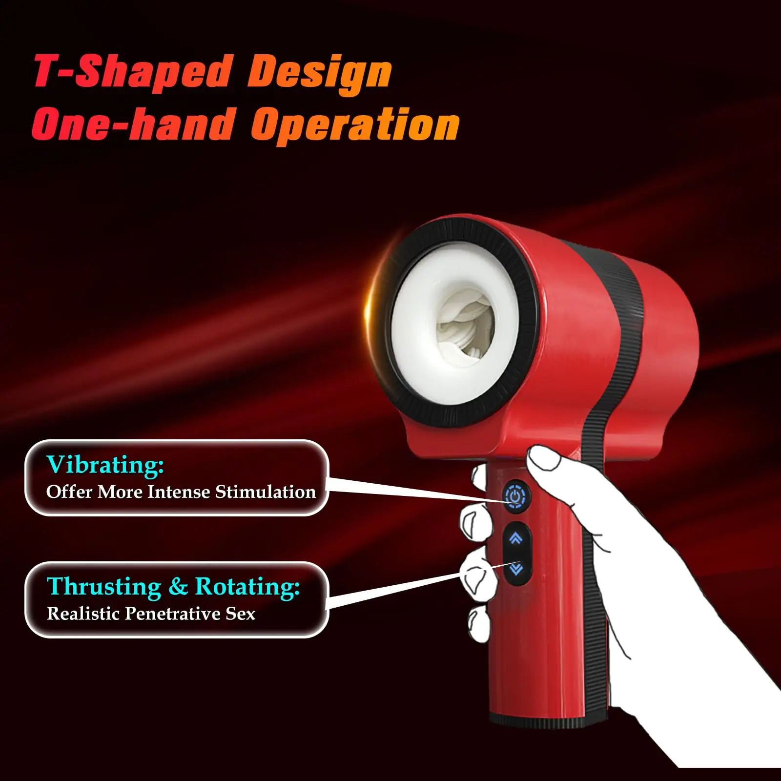 Male Masturbator Adult Sex Toys for Men Automatic Thrusting Rotating Vibrating Blowjob Sex Machine Stroker Penis Vibrator 241205