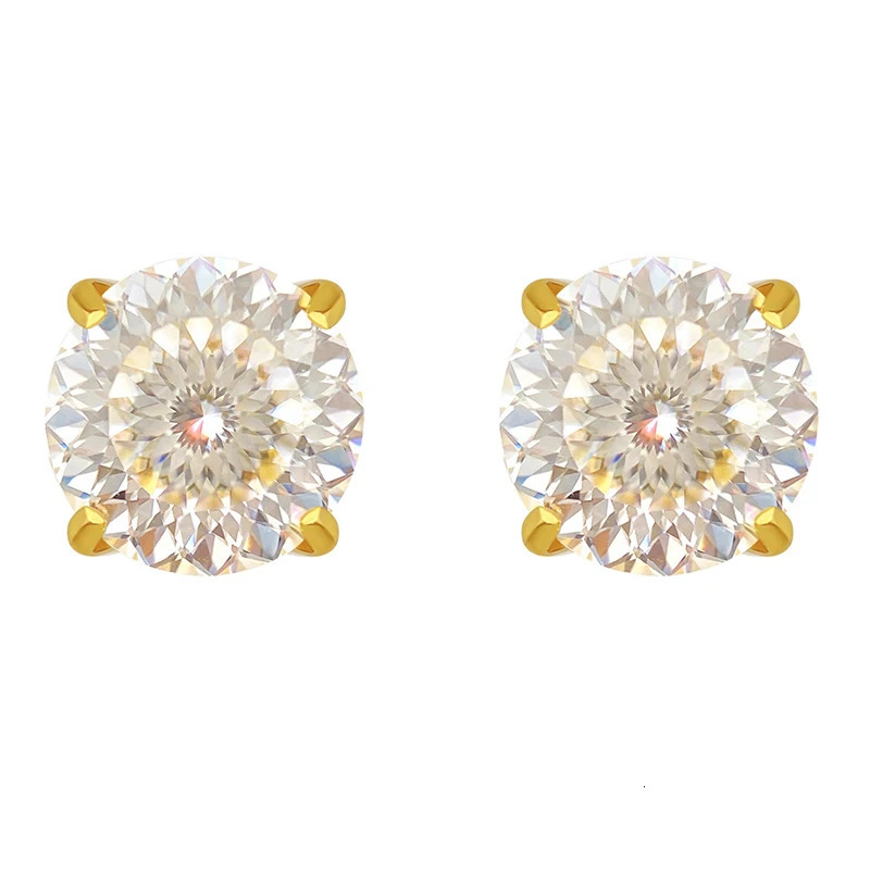 Hip Hop Real D Color Female Earrings BirdNest Cut 925 Solid Silver Sparkling Earrings Birthday Gift Jewelry 241205