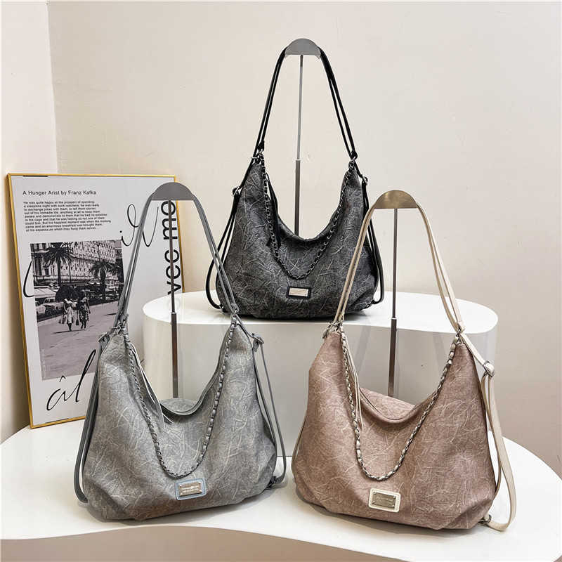 Hobo Bag Women Fashion Large Capacity Shoulder Crossbody Bag High End Casual Tote 241205