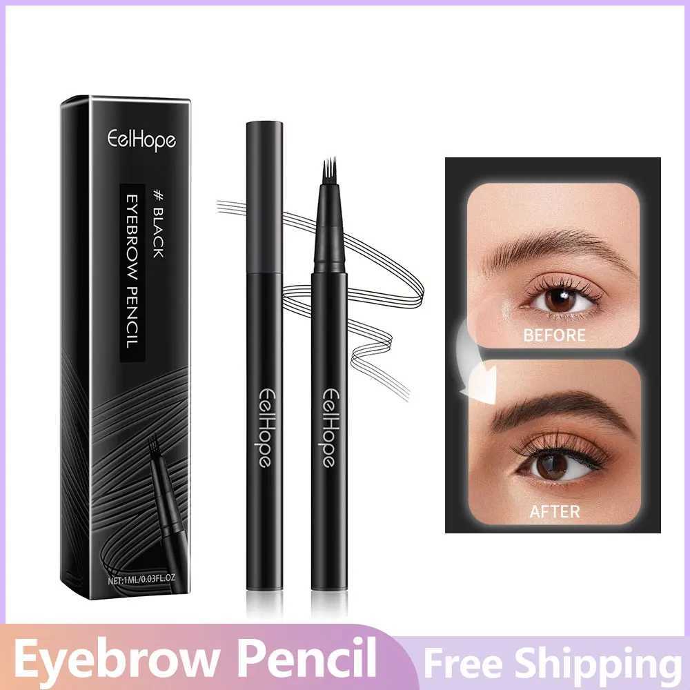 4-pack Eyebrow Pencil Waterproof Durable Natural Black 5pcs/Set Womens Eye Makeup Liquid Eyebrow Pencil Womens MakeupW241205