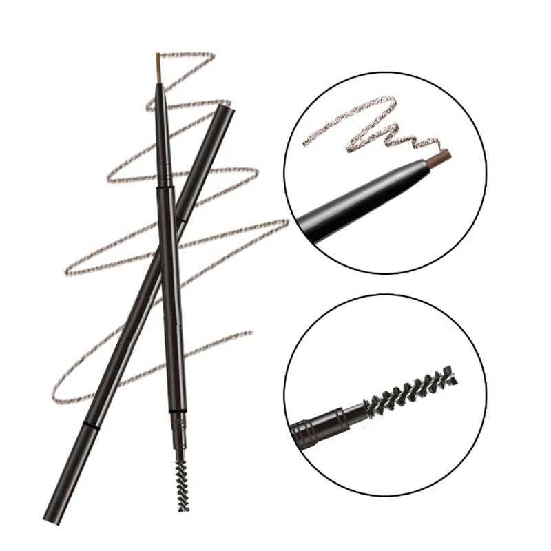 Double end automatic eye shadow pigment cosmetics natural durable paint tattoo eye shadow waterproof black coffee eye shadow pencil W241205