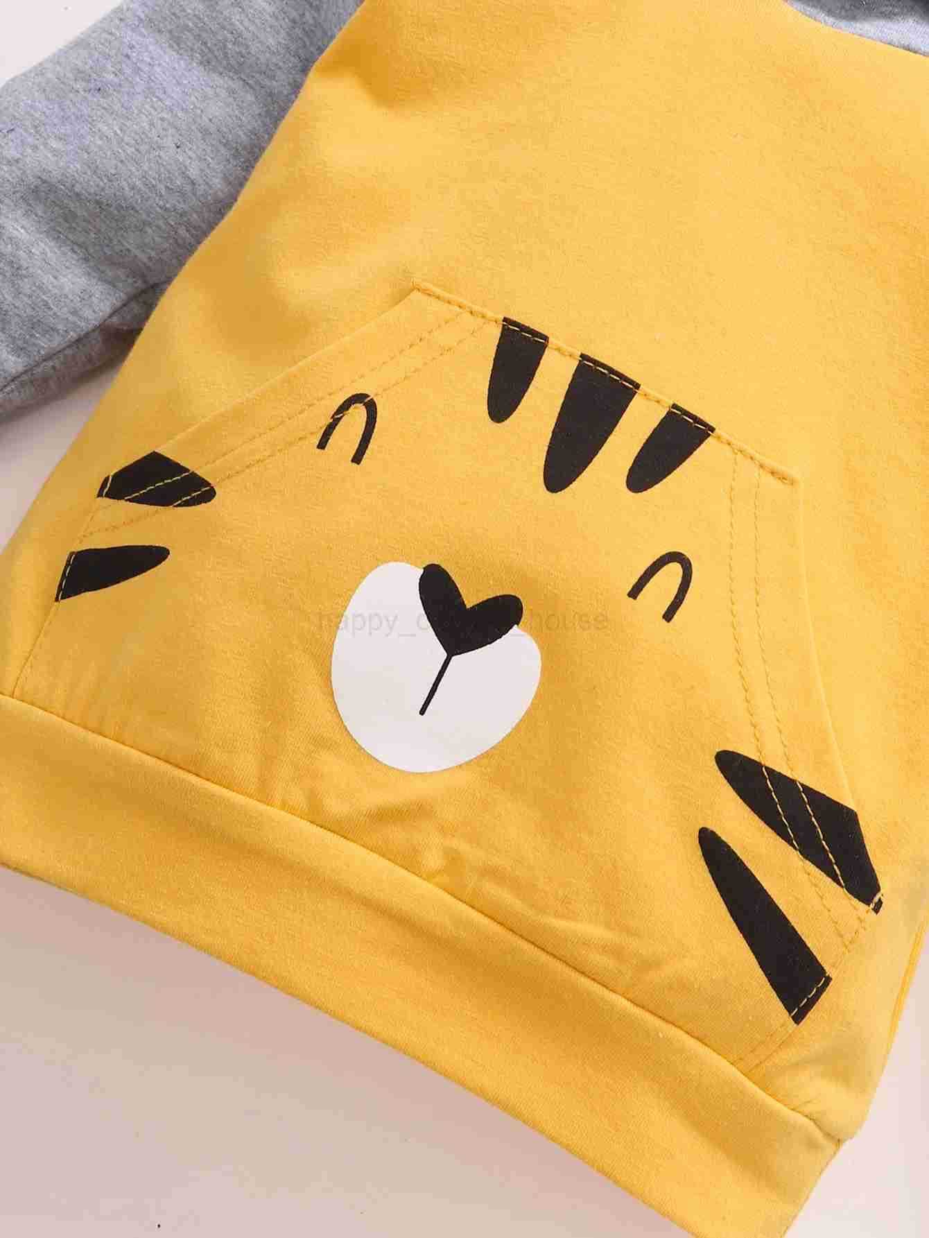 0-24 Months Toddler Baby Boy Clothes Set Cute Long Sleeve Hoodie+Pants Spring Autumn 2PCS Outfit Casual Daily TracksuitXJ241205