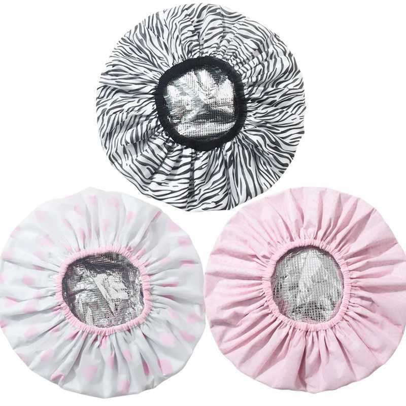 1PC Self-heating Tin Foil Hat Thickened Heating Steam Hair Mask C Portable Hair Salon Smooth Hair Oil Baking CXJ241205