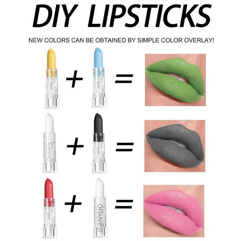 8PCS Halloween Matte Lipstick Set Dark Black Vampire Yellow Creative DIY Halloween Makeup Velvet Lipsticks Face Body PaintingXJ241205