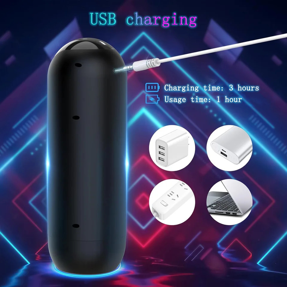 3-in-1 Masturbator Vibration Thrust Suction Real Vaginal Oral Sex Masturbation Cup Sex Toys Male Adult Products 241205