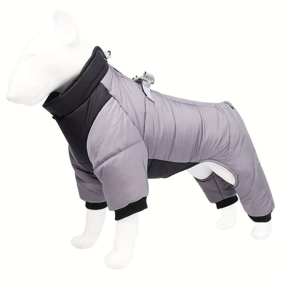 Waterproof Winter Dog Jacket - Cozy Warm Pet Apparel for Small to Medium Breeds, Snap Closure