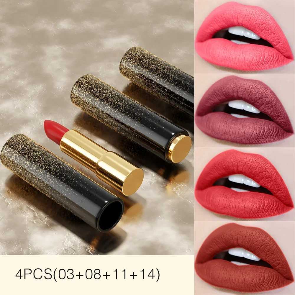 Korea Matte Pink Nude Dropshipping Vegan Waterproof Kissproof Ultra Matte Lipstick PeachXJ241205