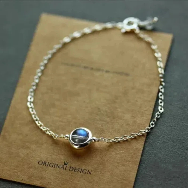 Natural Grey Moonstone Labradorite Bracelet with Copper Plated 14K Gold For Women Wholesale 241122