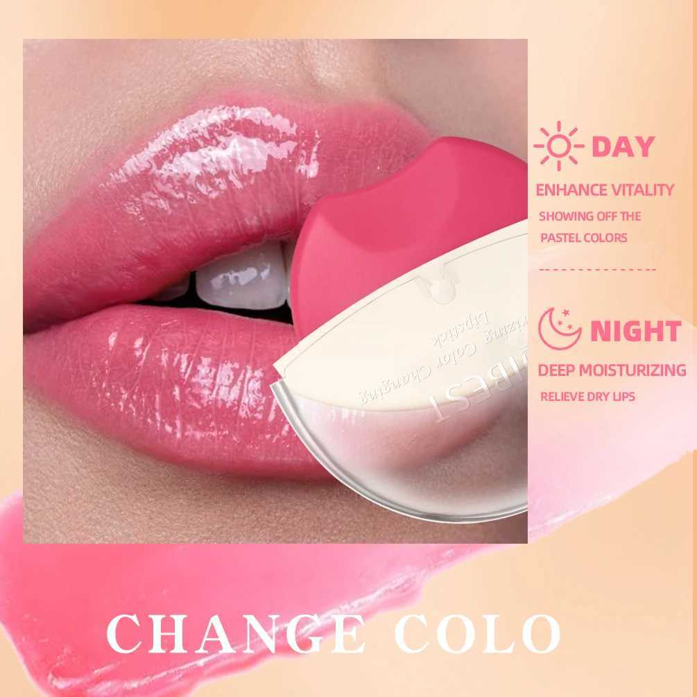 QIBEST Lip-Shaped Lipstick Moisturizing Long Lasting Color Changing Lipstick Makeup Peach Lazy Lipstick Lip Stain Tint CosmeticsXJ241205