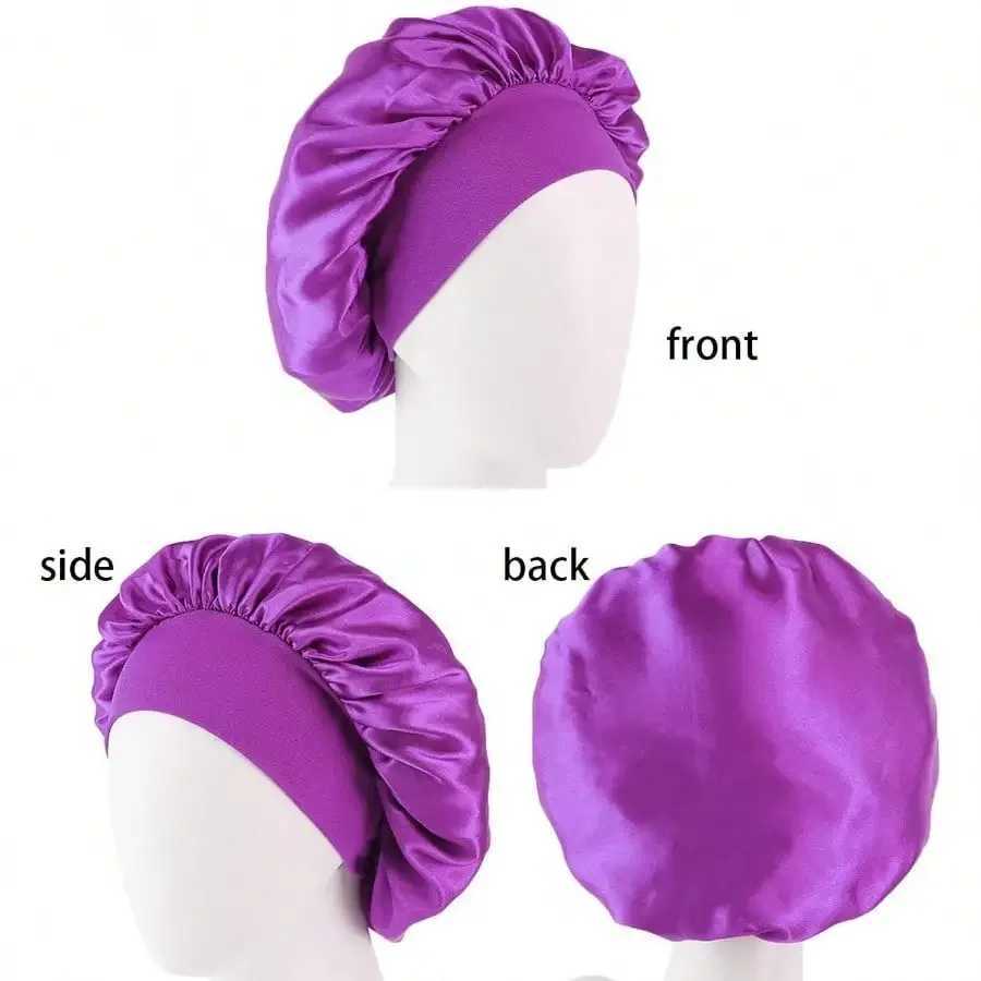 Wide-Brimmed High Elasticity Spandex Sleep C For Women Beauty Hair Care HatXJ241205