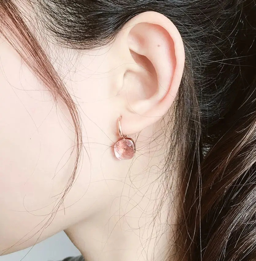 Classic Water Droplets Candies Style Earrings 22 Colors Crystal Womens Fashion Jewelry Droplets Earrings DJ1119 241205