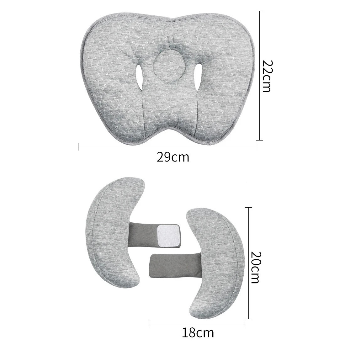 Baby Pillow Protection Car Seat Head and Neck Support Pillow U-shaped Headrest Body Fixation Anti Roll Childrens School Cushion 241204