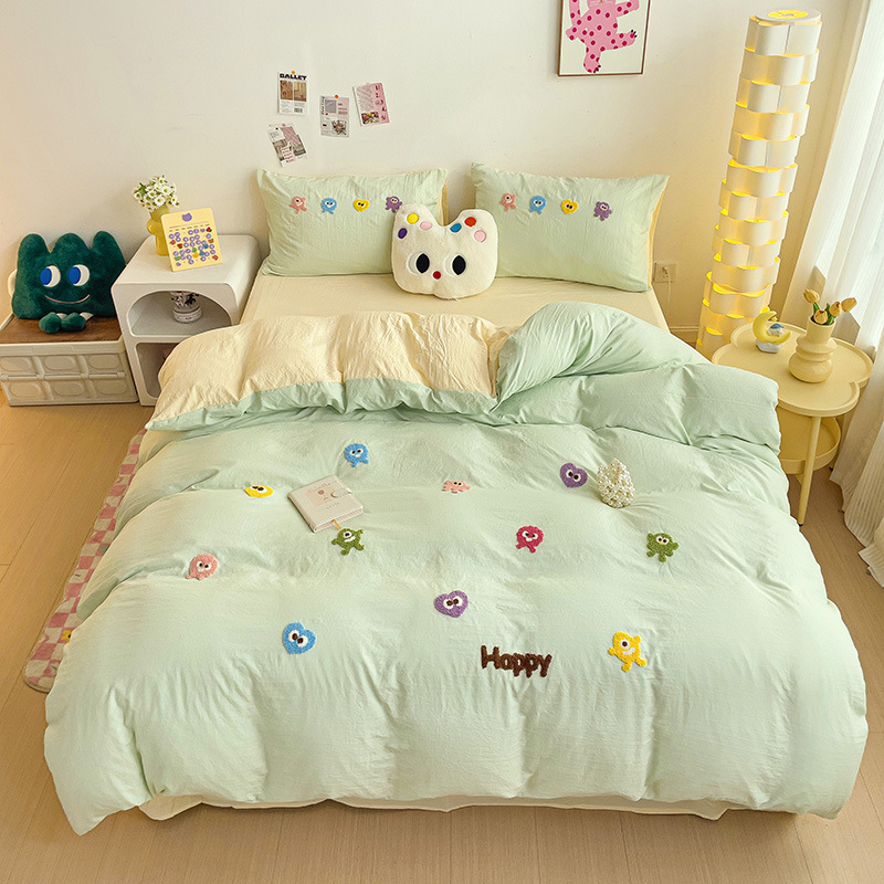 Pure Cotton New Four-season Thin Cute Simple Duvet cover