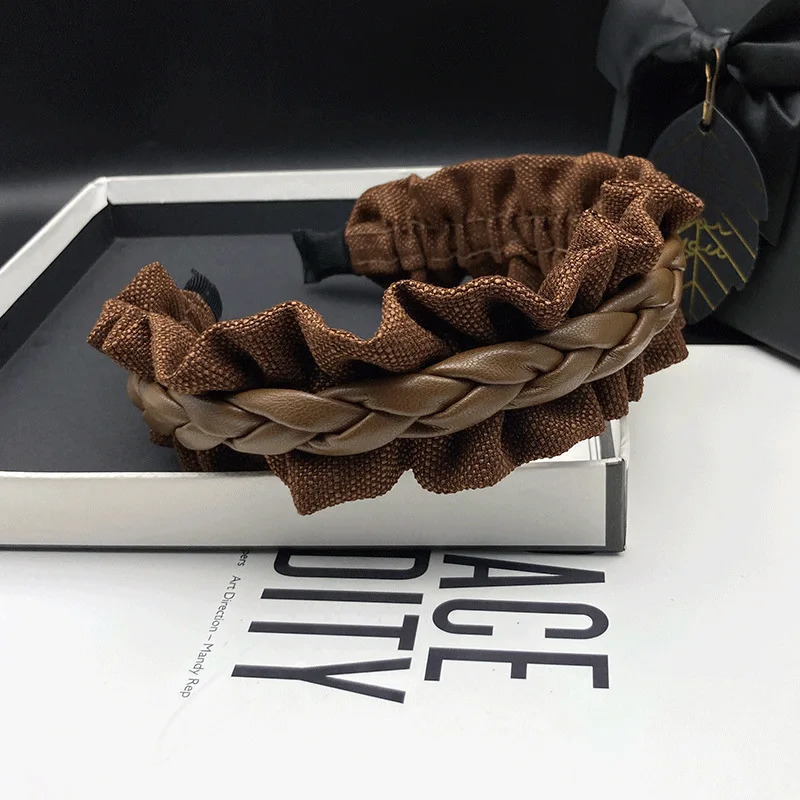 Fashion Womens Hairbands Girls Twisted Wide Cone Headbands Hair Accessories 241205