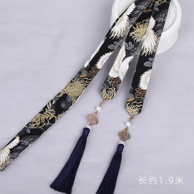 Retro Chinese Hanfu Red Chiffon Tassel Hairband for Hair Headdres Men tiara Bands Headdress Tie Accessories 241122