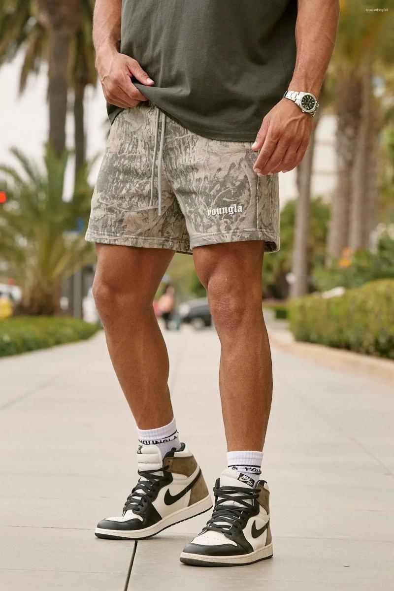 Men's Shorts American Style Summer Men Gym Bodybuilding Sports Fiess Running Training Cotton Streetwear Fashion Casual