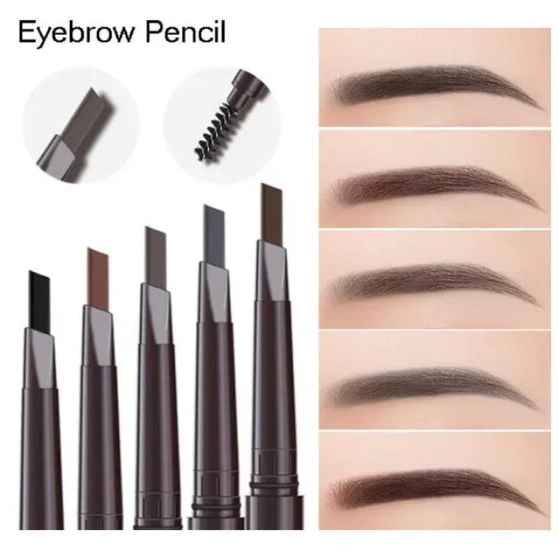 Waterproof dark brown eyeliner pen advanced eyeliner pen Brn with Spoolie brush long wear suitable for perfect eyebrows W241205