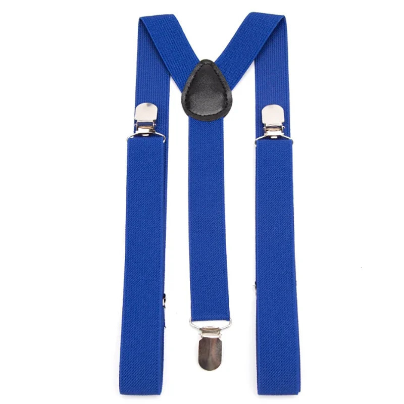 Solid Color Elastic PU Leather Suspenders Braces Men Black Red Adjustable With Straps For Wedding Suit Skirt Accessories Gift 241122
