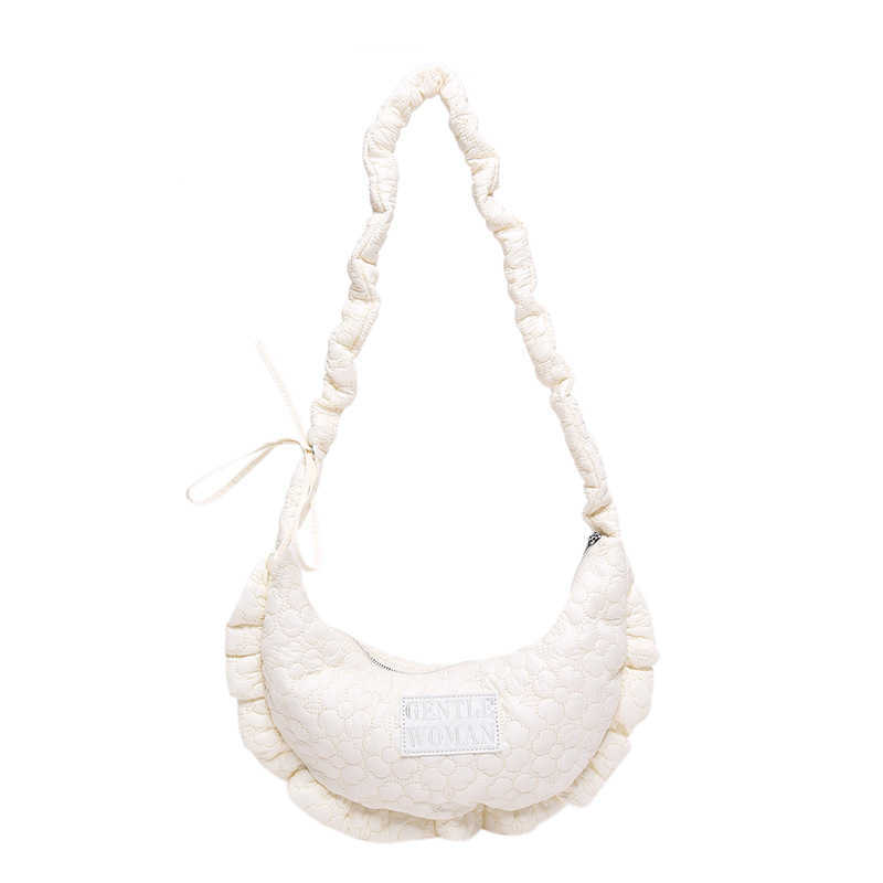 New Casual Daily Personalized Hobo Bags Fashion Wrinkled Single Shoulder Cross Body Bags Women s Bag 241205