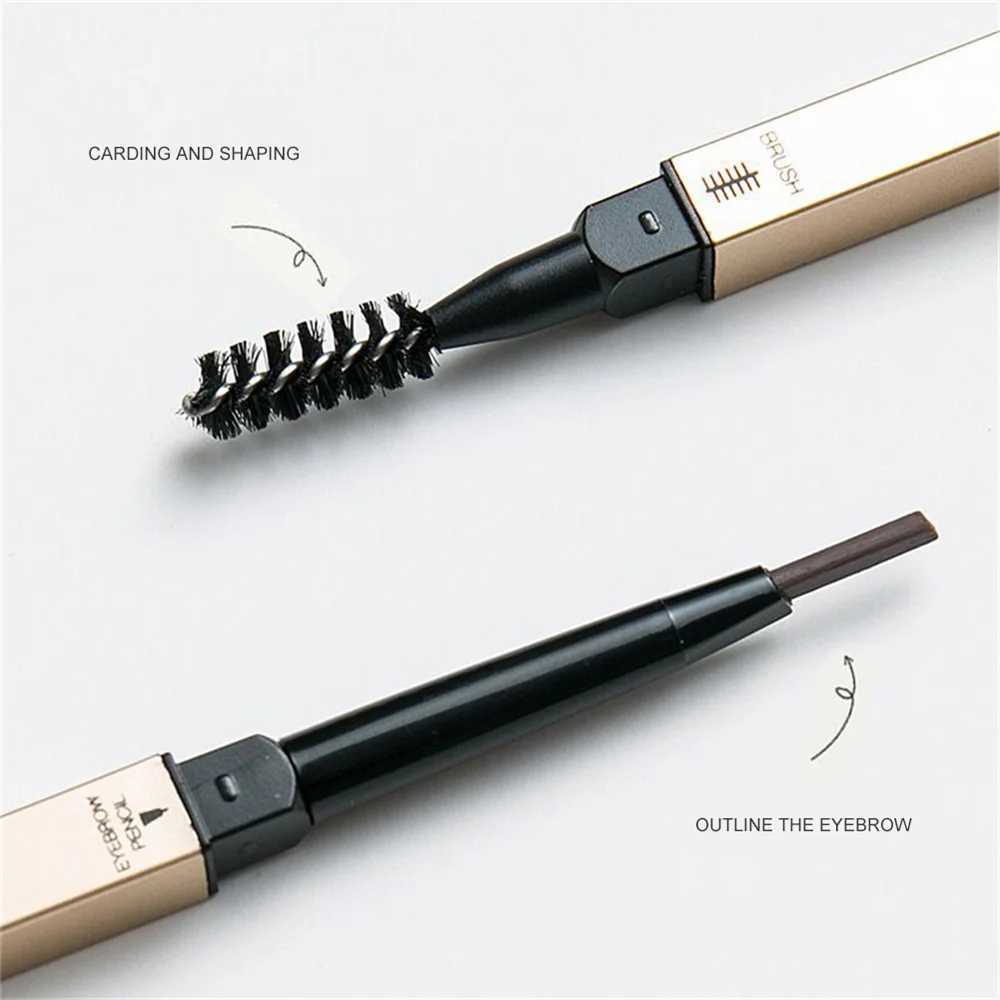 5 colors ultra-fine triangle double-sided small gold bar mascara waterproof sweat proof non fading mascara W241205