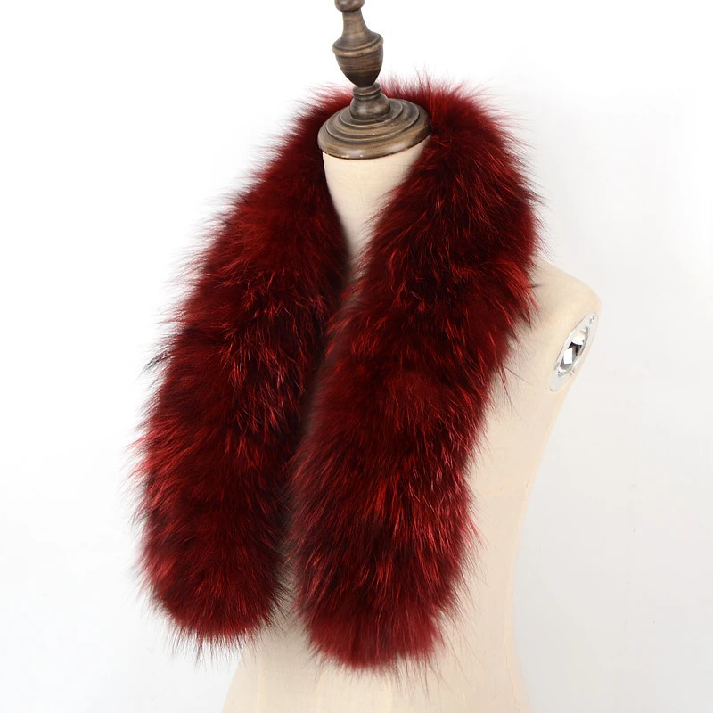 Women Winter Warm Natural Fox Fur Scarf Ring Knit Real Fox Fur Lady Fashion Neckerchief Scarves Women Real Fur Bandana 241225ww