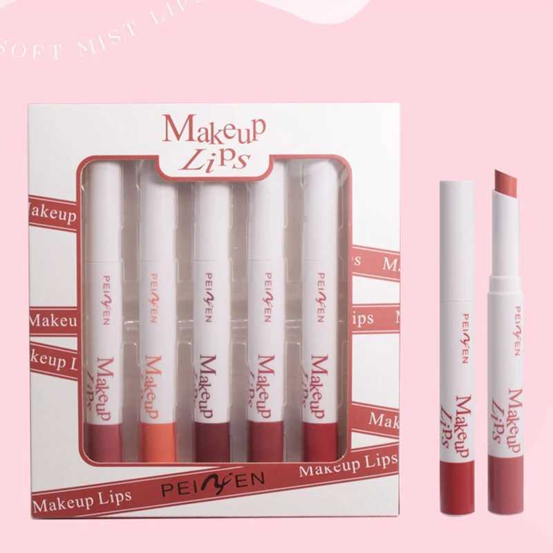 6-pack lip gloss set long-lasting non stick cup liquid lipstick velvet matte lip glossXJ241205