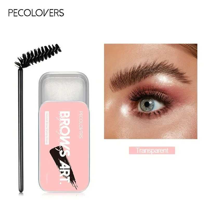 Pcs natural transparent pomade eyebrow shape soap eyebrow gel wax holder with brush makeup suitable for female eyebrow cosmetics W241205