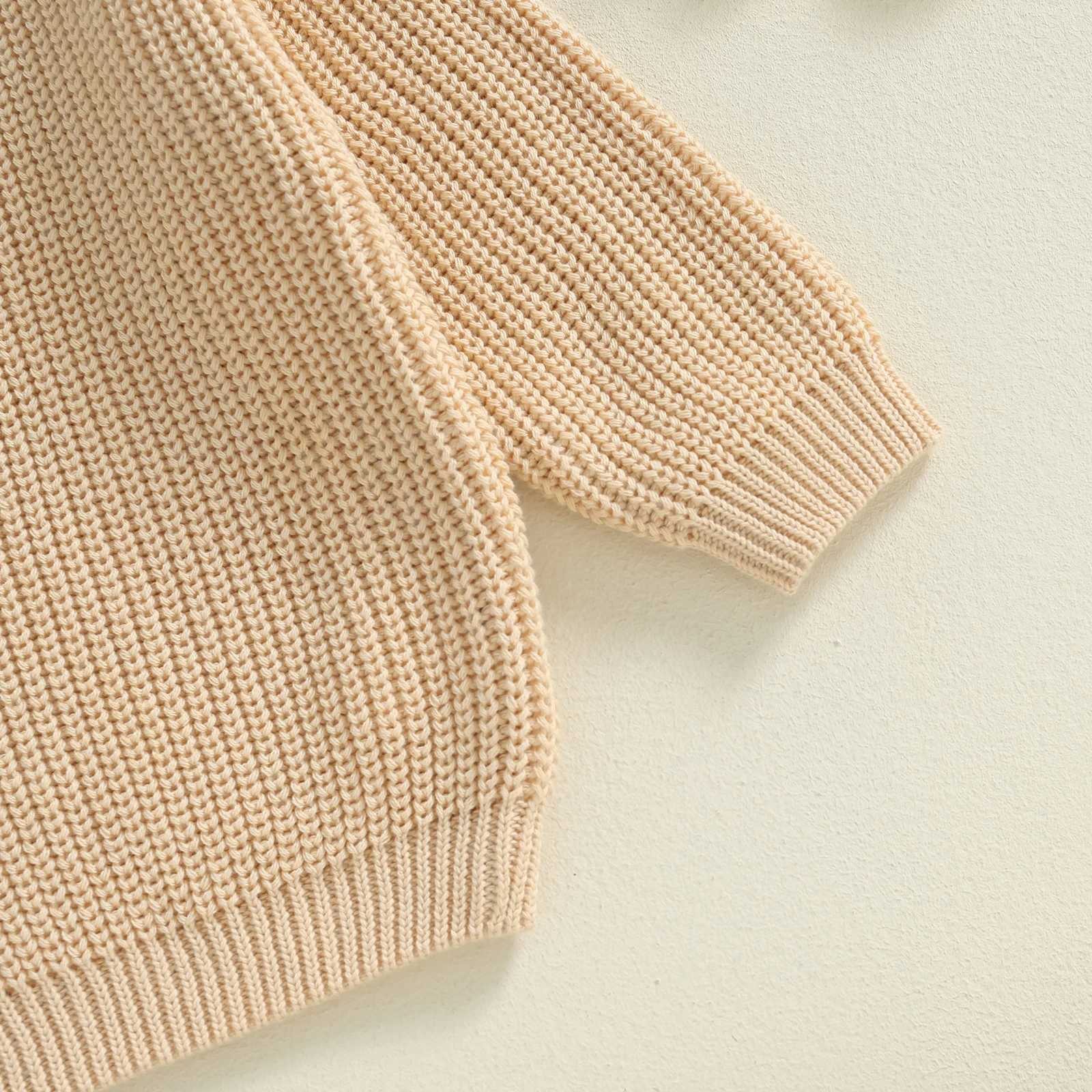 MISOWMNJOY Children Girls Boys Sweaters Childrens Knits Thanksgiving Day Trkiye Crew Neckline Long Sleeve Crochet Childrens Drawing W241205